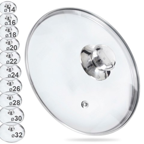 Pokrywka szklana do garnka patelni 26 cm Pokrywka szklana do garnka patelni 26 cm