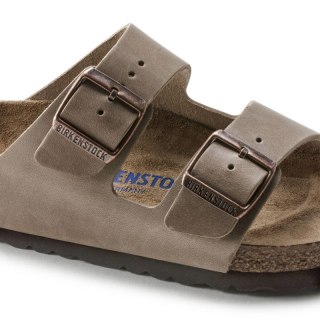 Klapki Birkenstock Arizona Soft Footbed Oiled Leather Tabacco Brown narrow wąskie damskie/męskie (0552813)