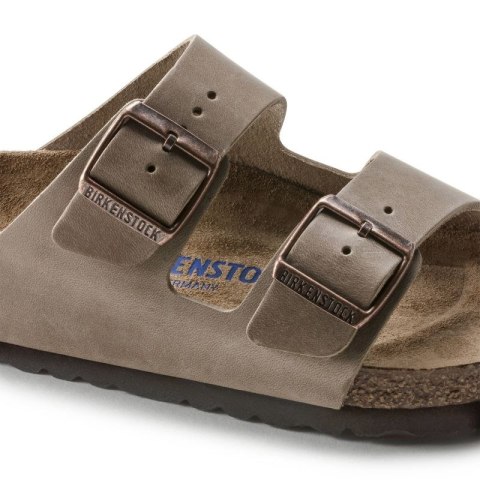 Klapki Birkenstock Arizona Soft Footbed Oiled Leather Tabacco Brown narrow wąskie damskie/męskie (0552813)