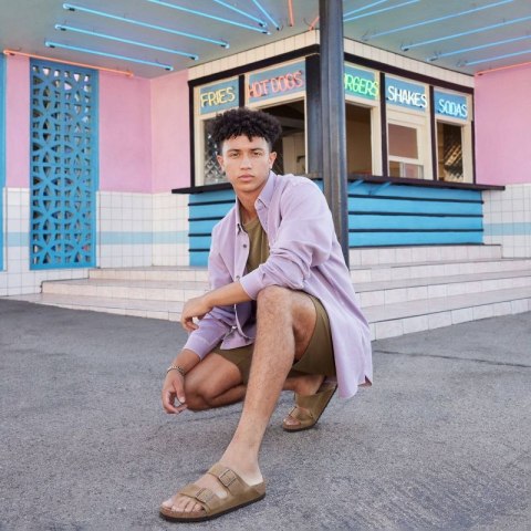 Klapki Birkenstock Arizona Soft Footbed Oiled Leather Tabacco Brown narrow wąskie damskie/męskie (0552813)