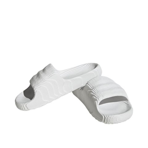 Klapki damskie/męskie adidas Adilette 22 Crystal White z wygodną profilowaną podeszwą białe (HQ4672)