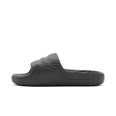 Klapki męskie adidas Adilette 22 Grey Five lifestylowe modne na lato czarne (HP6522)