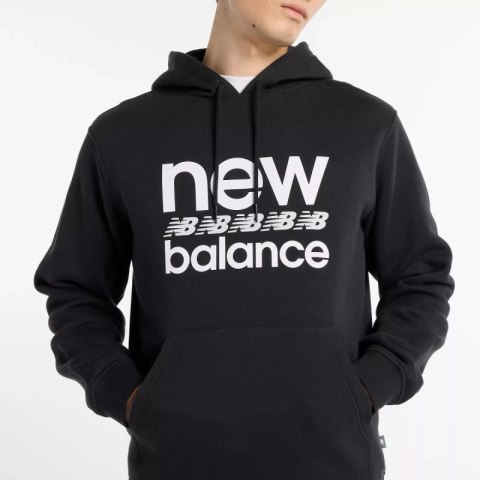 Bluza New Balance Sport Graphic Fleece Hoodie BK M MT51941BK