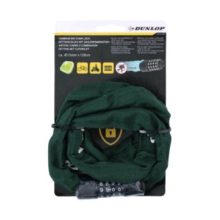 Zapięcie rowerowe Dunlop łańcuch na szyfr 120 cm 1042565