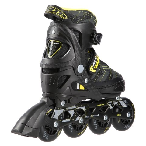 NA11002 CZARNO/ŻÓŁTE ROZM. S (31-34) ŁYŻWOROLKI NILS EXTREME