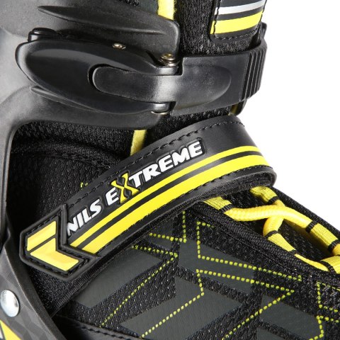 NA11002 CZARNO/ŻÓŁTE ROZM. S (31-34) ŁYŻWOROLKI NILS EXTREME