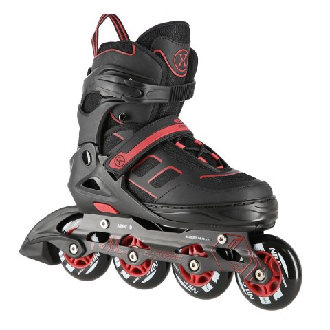 NA14174 A CZARNO-CZERWONE ROZM. M (35-38) ŁYŻWOROLKI NILS EXTREME