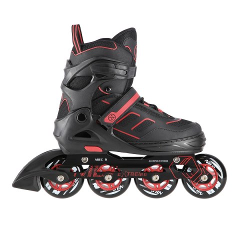 NA14174 A CZARNO-CZERWONE ROZM. M (35-38) ŁYŻWOROLKI NILS EXTREME