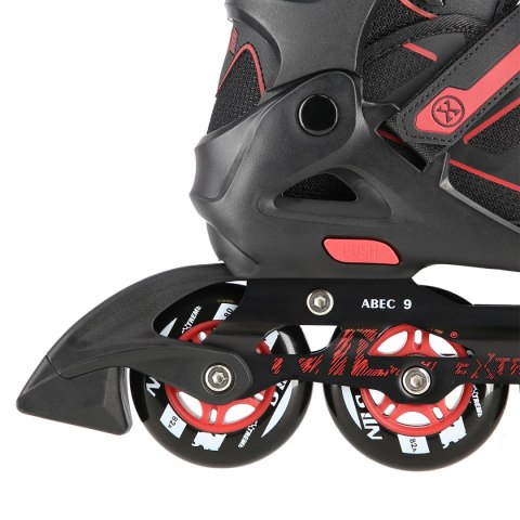 NA14174 A CZARNO-CZERWONE ROZM. M (35-38) ŁYŻWOROLKI NILS EXTREME