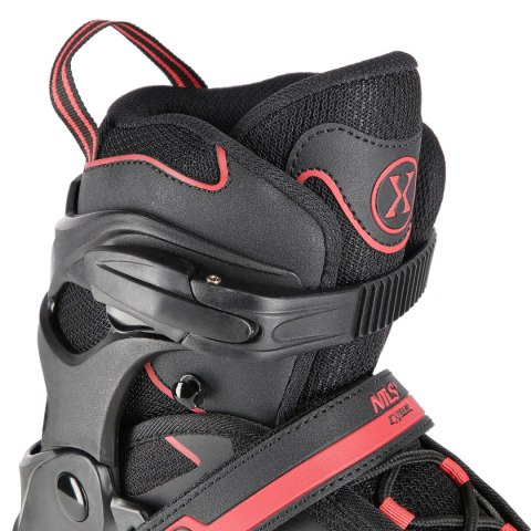 NA14174 A CZARNO-CZERWONE ROZM. M (35-38) ŁYŻWOROLKI NILS EXTREME