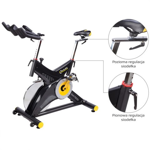 SW7200 ROWER STACJONARNY SPININGOWY Z OPOREM MECHANICZNYM 22KG HMS PREMIUM