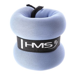 OB04 BLUE OBCIĄŻNIKI DO ĆWICZEŃ NA KOSTKI I NADGARSTKI 2 x 1KG HMS