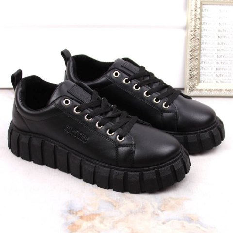 Półbuty na platformie Big Star W INT1919 czarne