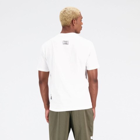 Koszulka New Balance Hoops Cotton Jersey Short Wt M MT31589WT