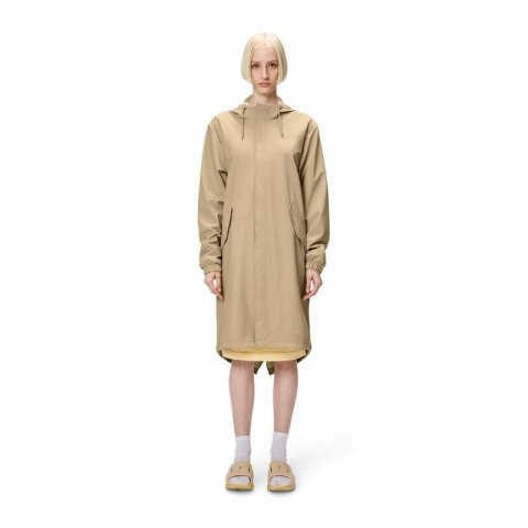 Kurtka, płaszcz przeciwdeszczowy Rains unisex Fishtail Parka W3 18140 24 SAND