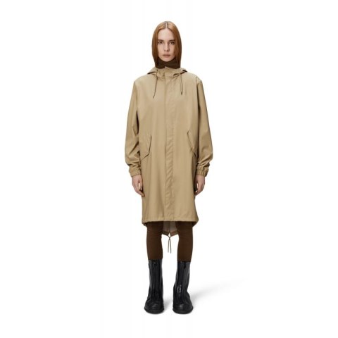 Kurtka, płaszcz przeciwdeszczowy Rains unisex Fishtail Parka W3 18140 24 SAND