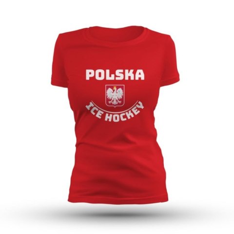 Koszulka Ice Hockey Polska W SREBICEPLTS-RD-W
