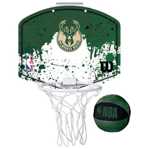 Tablica do koszykówki Wilson NBA Team Milwaukee Bucks Mini Hoop WTBA1302MIL