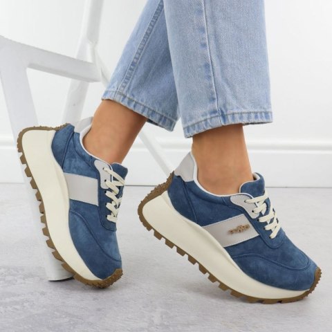 Buty Filippo na grubej platformie W DP6785 PAW637B