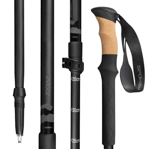 Kije trekkingowe Spokey Zodiac 105-135 cm trzysegmentowe SPK-944817
