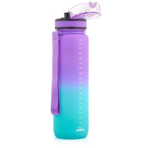 Bidon Meteor 1000 ml 17664 fioletowy/błękitny