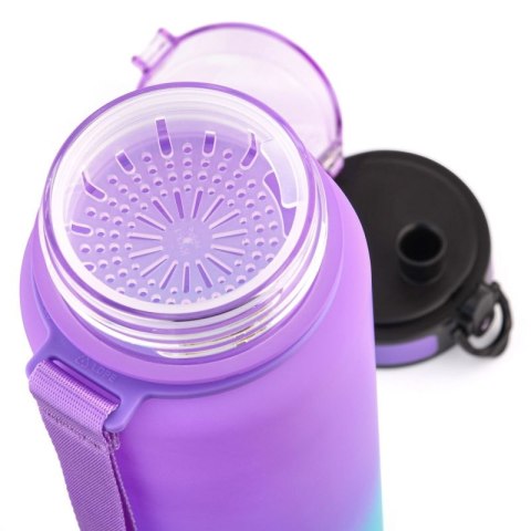 Bidon Meteor 1000 ml 17664 fioletowy/błękitny