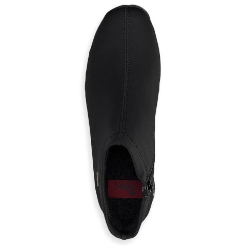 Botki damskie ocieplane czarne Rieker W 98251-00