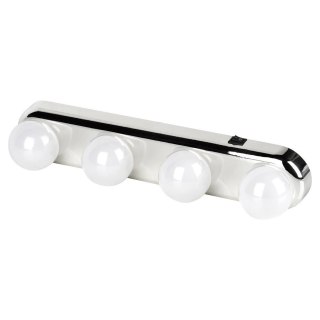 Lampki na lustro 4 LED na przyssawki 30,5 cm