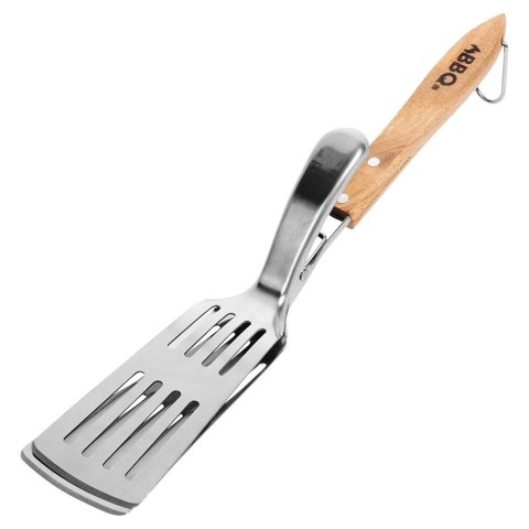 Łopatka do grilla i szczypce 2w1 stalowa 40 cm