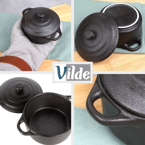Miseczka do zapiekania porcelanowa z pokrywką 300 ml