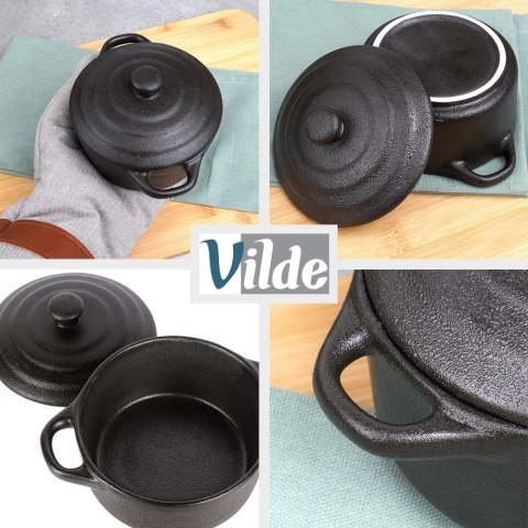 Miseczka do zapiekania porcelanowa z pokrywką 450 ml