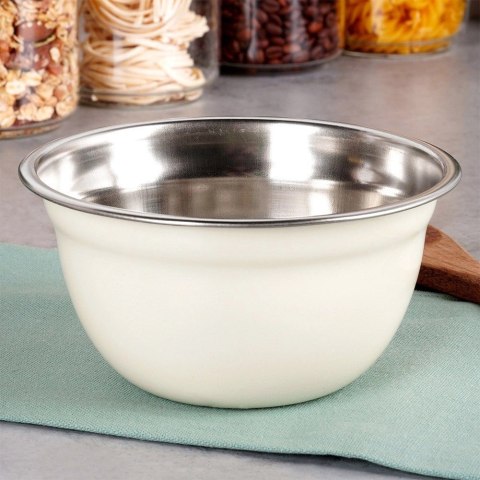 Miska kuchenna stalowa biała 14,5 cm, 700 ml