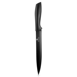 Nóż kuchenny stalowy czarny 32 cm