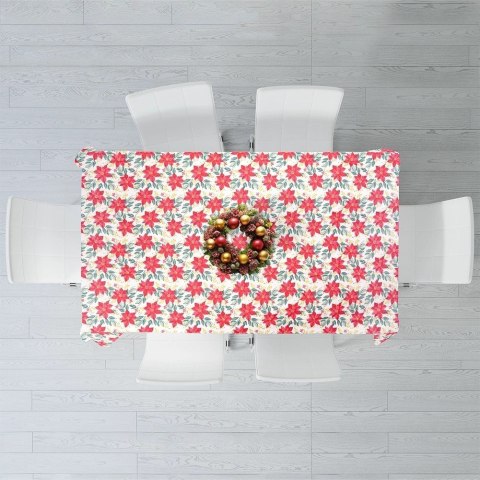 Obrus świąteczny plamoodporny 220x150 cm