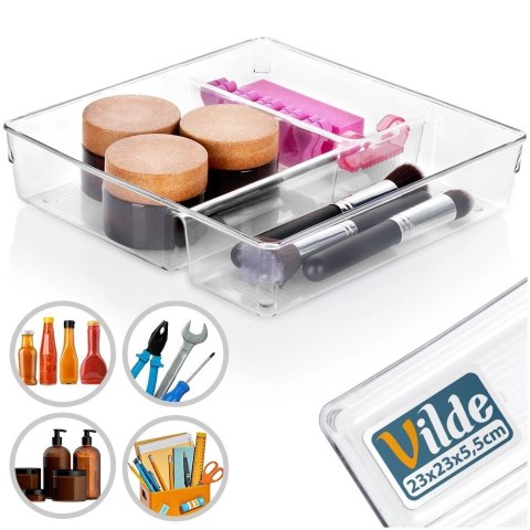 Organizer do szuflady z przegródkami 23x23x5,5 cm