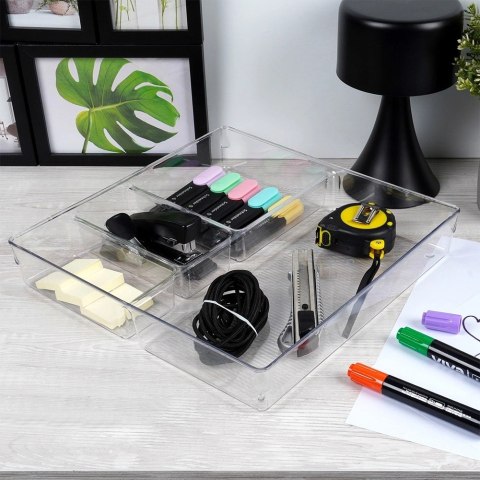 Organizer do szuflady z przegródkami 31x31x5,5 cm