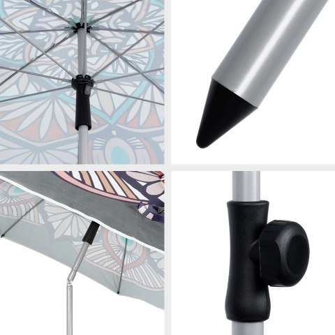 Parasol plażowy ogrodowy regulowany 180 cm