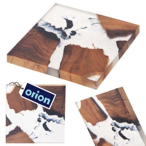 Podstawka pod kubek drewniana RIVER 8x8 cm