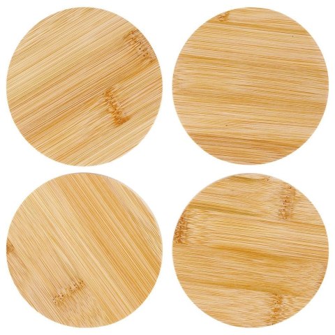 Podstawki pod kubek drewniane okrągłe 4 szt.
