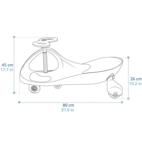 Jeździk grawitacyjny Meteor Swingo niebieski
