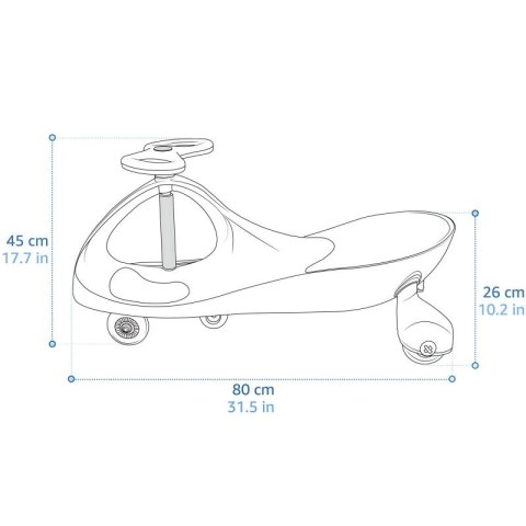 Jeździk grawitacyjny Meteor Swingo różowy