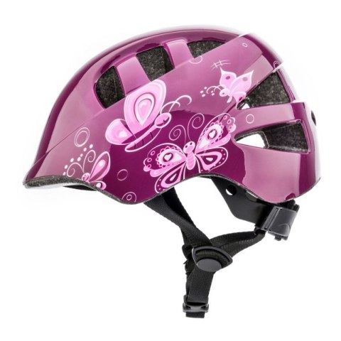 Kask rowerowy Meteor KS08 Pink Butterflies 24900-24901