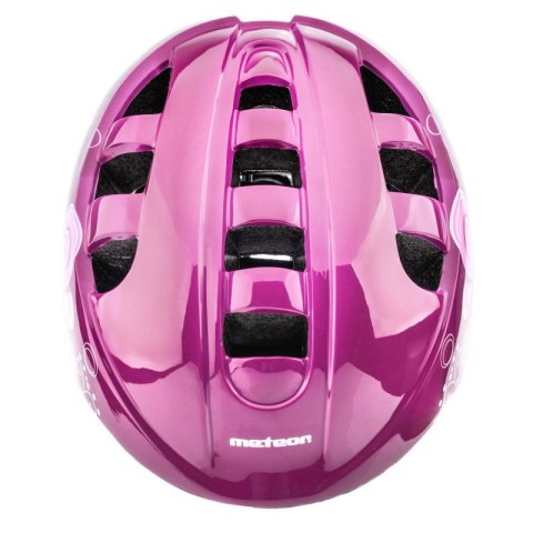Kask rowerowy Meteor KS08 Pink Butterflies 24900-24901