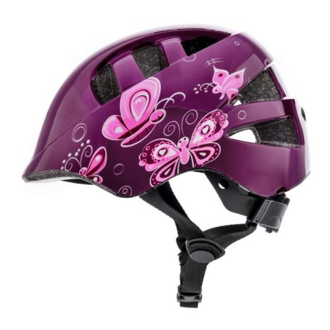 Kask rowerowy Meteor KS08 Pink Butterflies 24900-24901