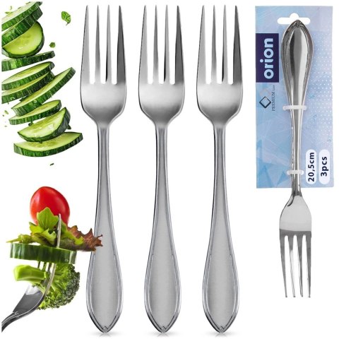 Widelce stołowe stalowe CONIC 20,5 cm 3 szt.