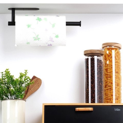 Wieszak na ręcznik papierowy stalowy czarny