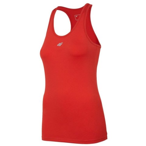Koszulka damska 4F czerwona NOSH4 TSDF001 62S