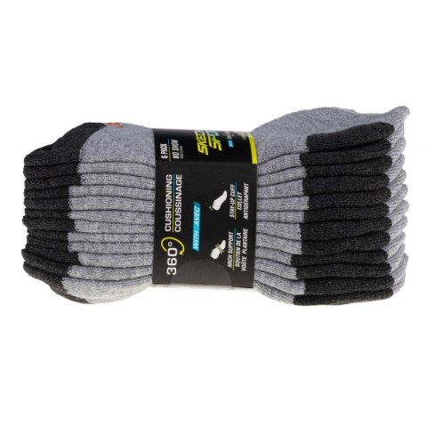 Skarpetki Skechers 6pk No Show S108264-GRY