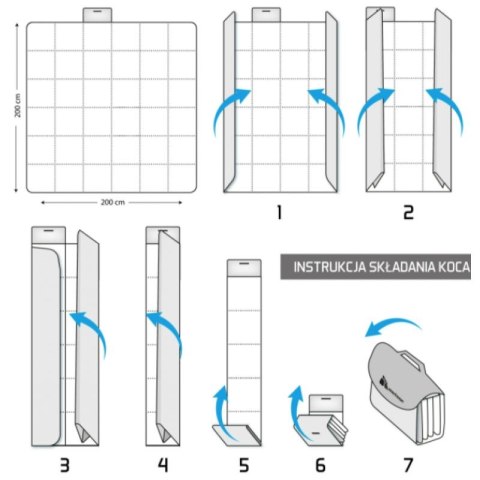 KOC PIKNIKOWY METEOR 200x200 cm XXL zygzaki multikolor