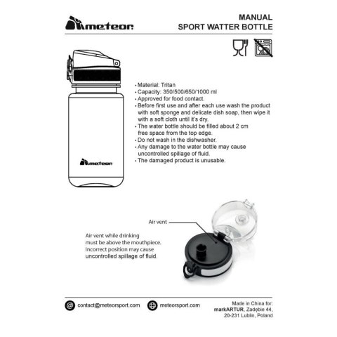 Bidon Meteor 500 ml 74572